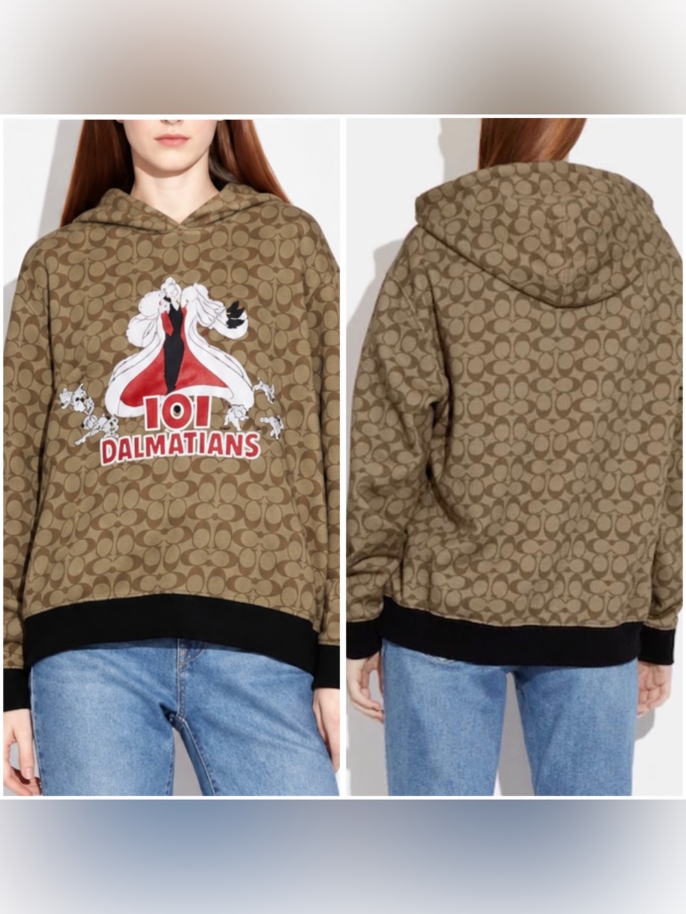 Disney x Coach Signature 101 Dalmatians Oversized Hoodie